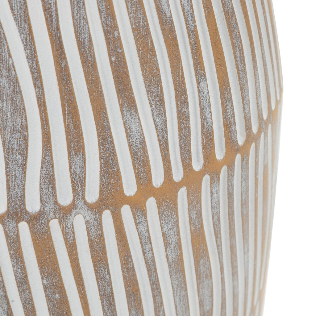 Padsto, Vaso Colore Struttura Beige, Bianco Crema