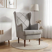 Poltrona Grigio Chiaro Velluto 42029896
