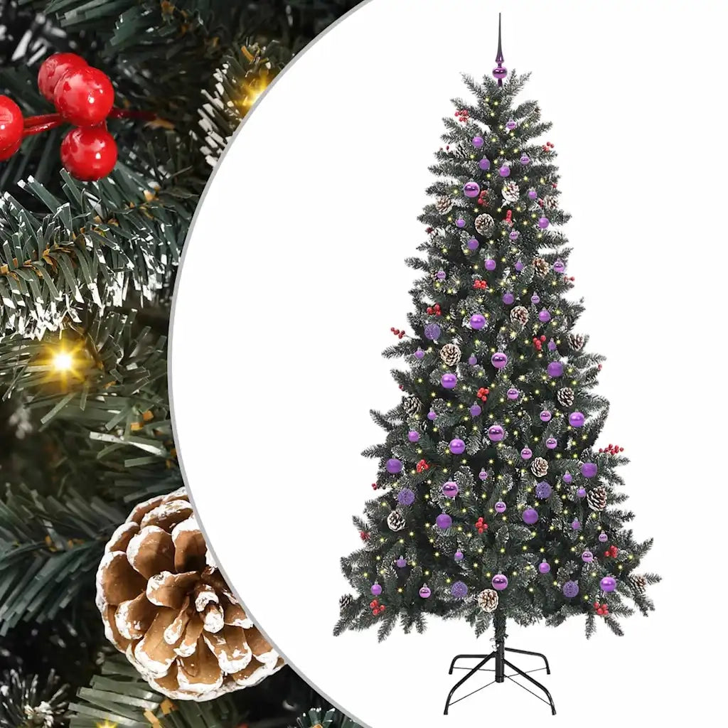 Albero di Natale artificiale con 300 LED Verde 240 cm 3395910