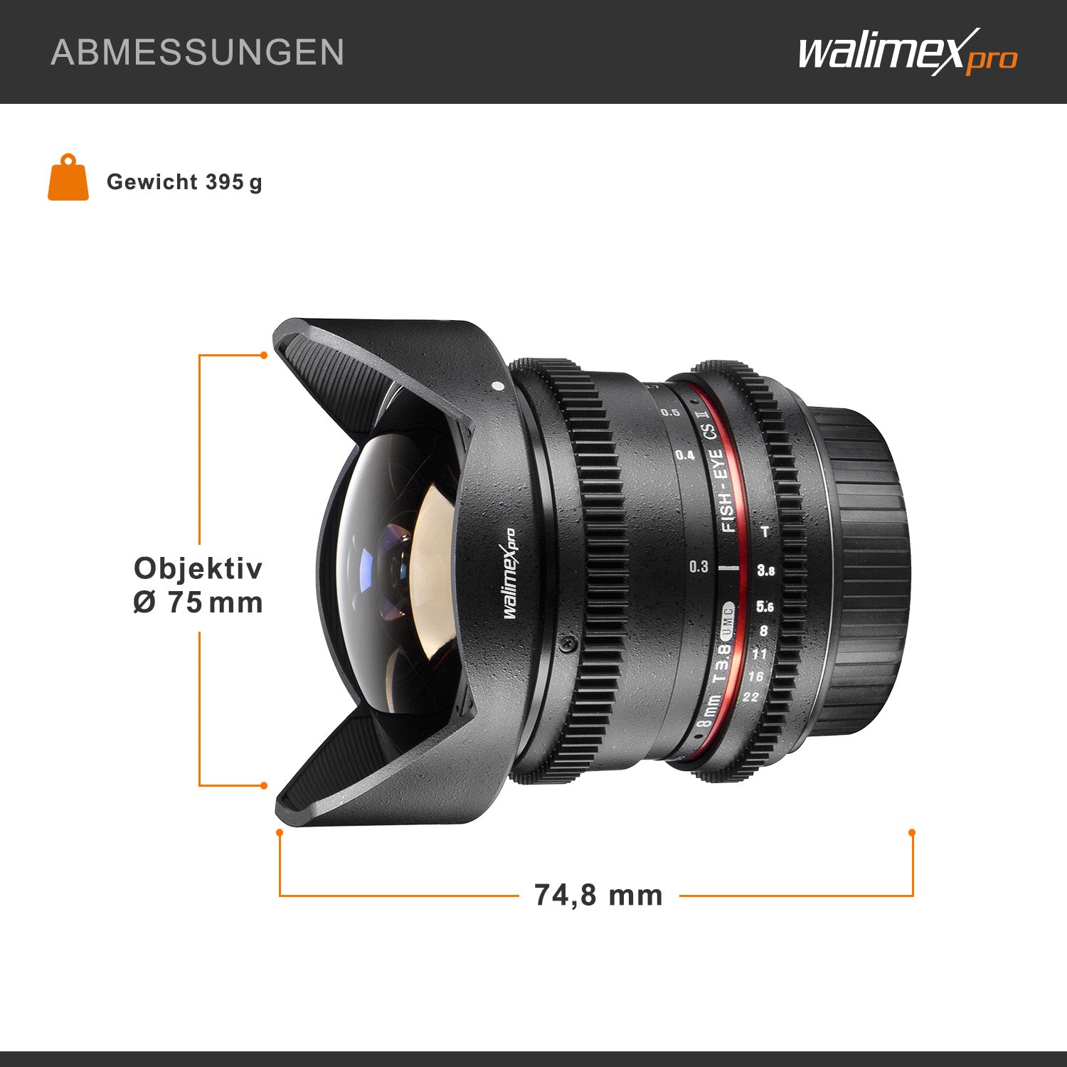 8/3,8 Fisheye II Video APS-C Nikon F