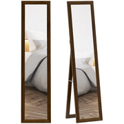 Specchio a Pieno Corpo 157x37 cm ¨C zephmum ¨C MDF Legno di Noce