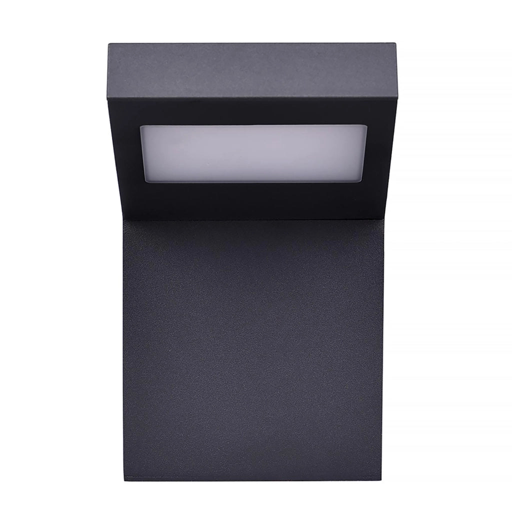 Applique da parete IP54 LED 10W lampada impermeabile esterni muro luce 4000K giardino ingresso terrazzo balcone grigio scuro