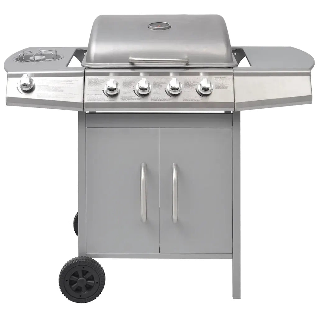 Griglia Barbecue a Gas 4+1 Fornelli Argento CFW8340888