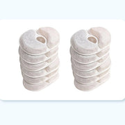 12 pezzi di schiuma filtrante a forma di pallina in schiuma di cocco attiva, schema di filtro a strati multipli per acqua pulita e rimozione di impurità, adatto come schema di filtro per dispenser di acqua per animali domestici