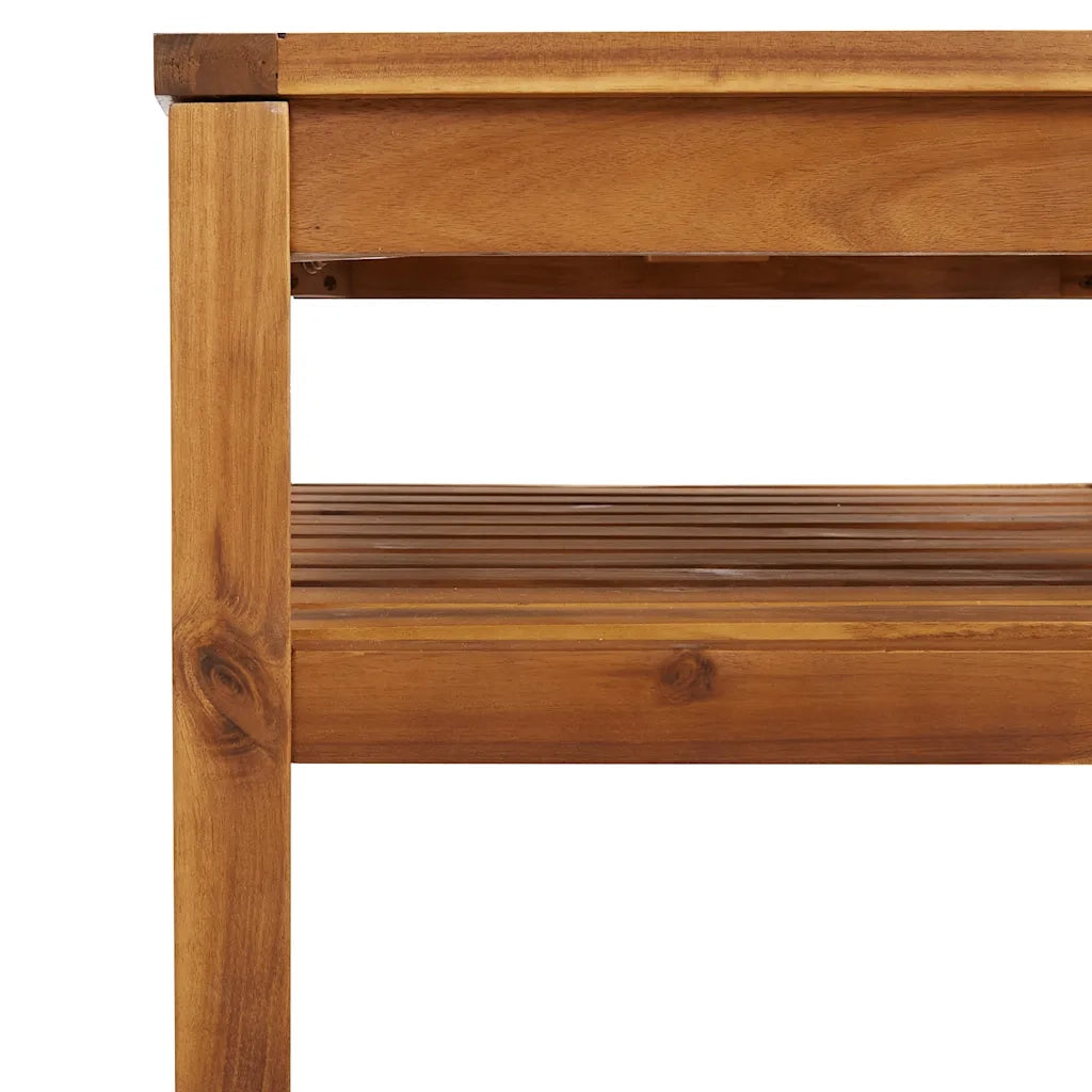 Tavolino da Caff¨¨-Tavolino da soggiorno-Tavolino da Salotto 65x65x35 cm in Legno Massello di Acacia