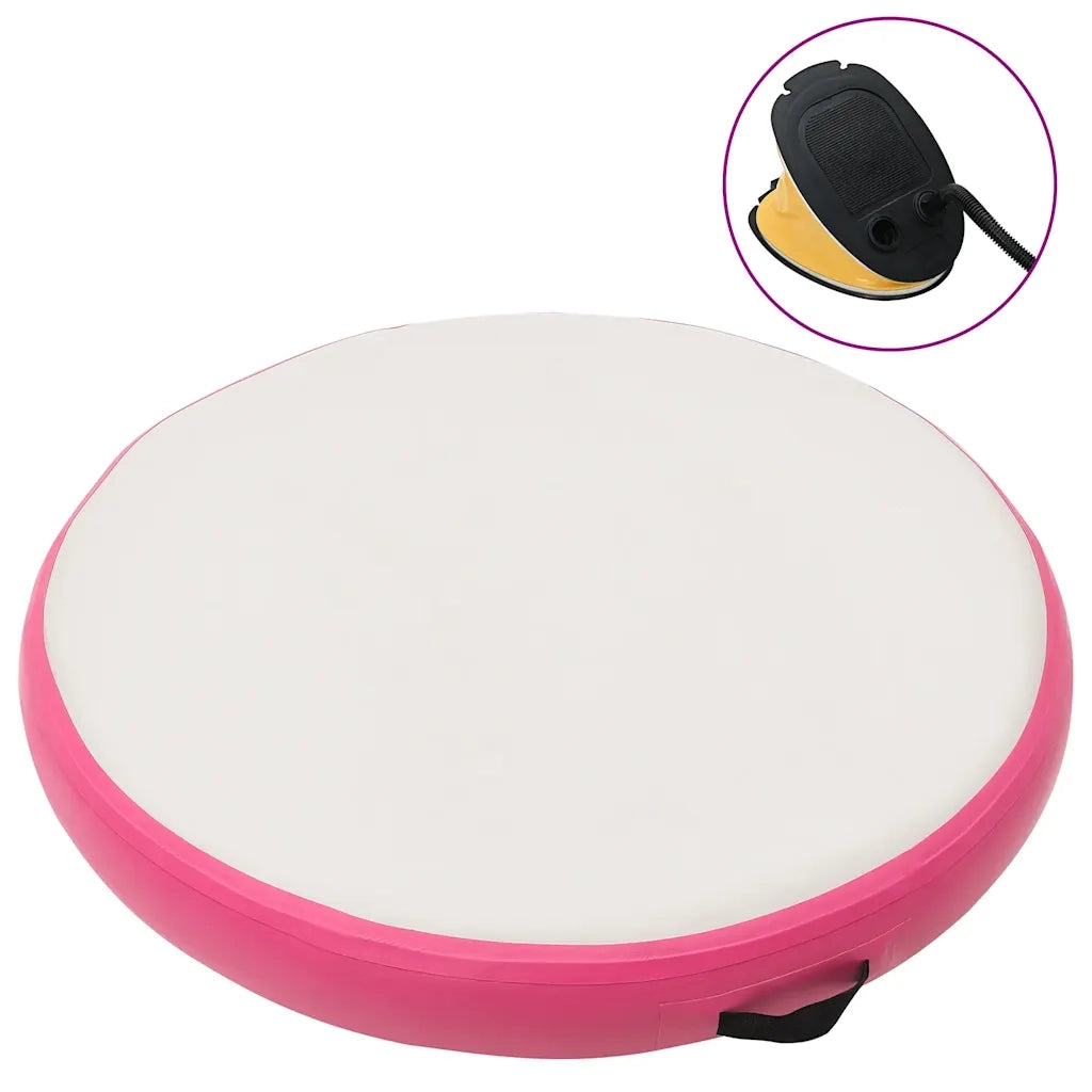 Tappetino Ginnastica Gonfiabile con Pompa 100x100x10cm PVC Rosacod mxl 80998