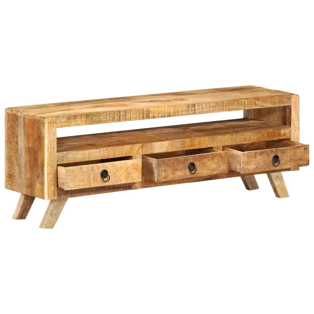 Mobile Porta TV 110x30x40 cm in Legno Massello di Mango cod mxl 33996