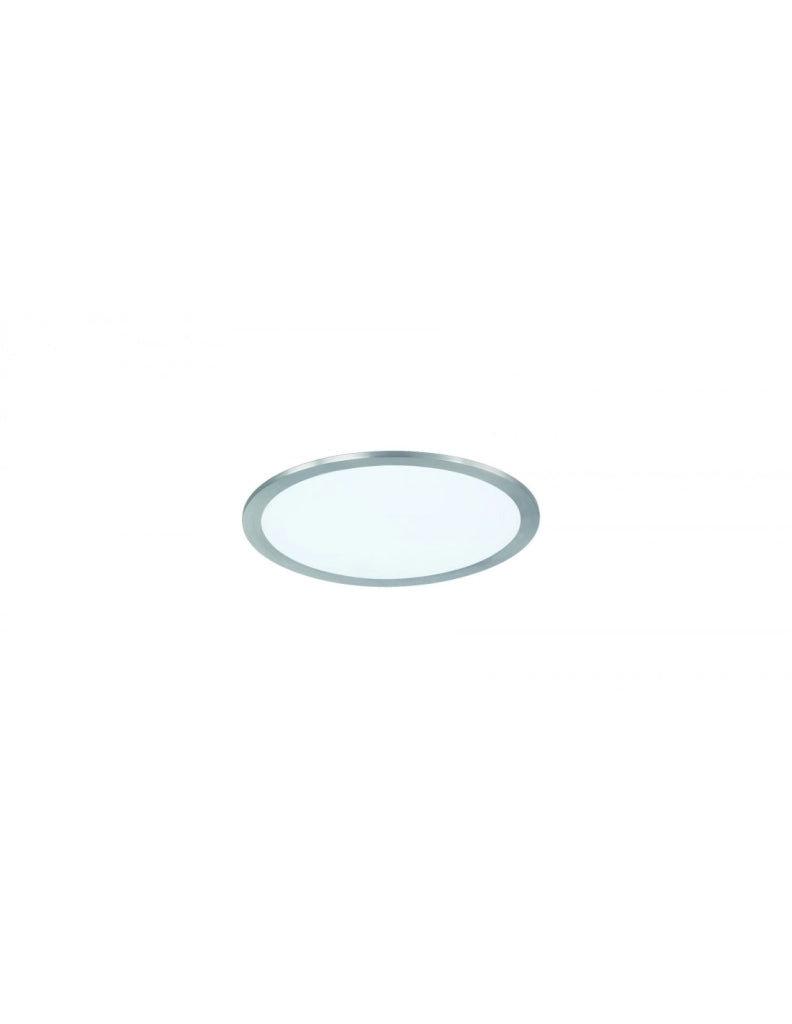 Plafoniera Rotonda Griffin Led Dimmerabile Rgbw Nichel Ø30 cm Trio Lighting