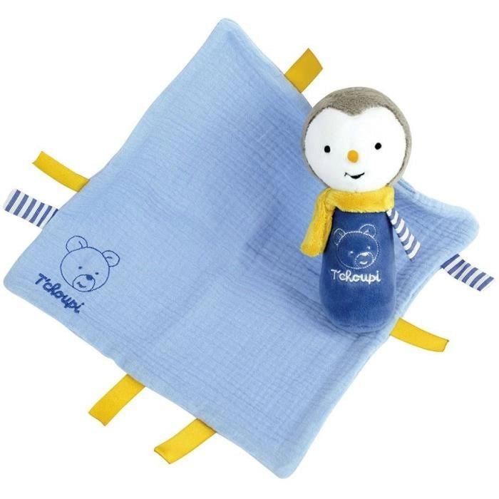 Scatola Nascita T'choupi con Piumino e Sonaglio in Peluche +/- 25 cm - JEMINI - Ideale per un regalo di nascita.