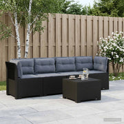 Divano da Giardino a 4 Posti con Cuscini in Stile Rattan PP 3443873