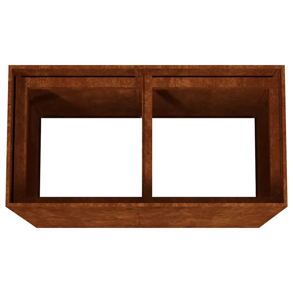 Fioriera 80x40x80 cm in Acciaio Corten 824525