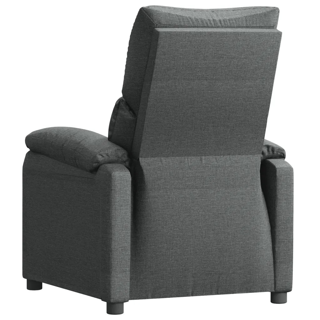 Poltrona Reclinabile in Tessuto Grigio Scuro 344904