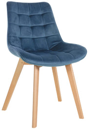 Sedia Brook Velvet blu