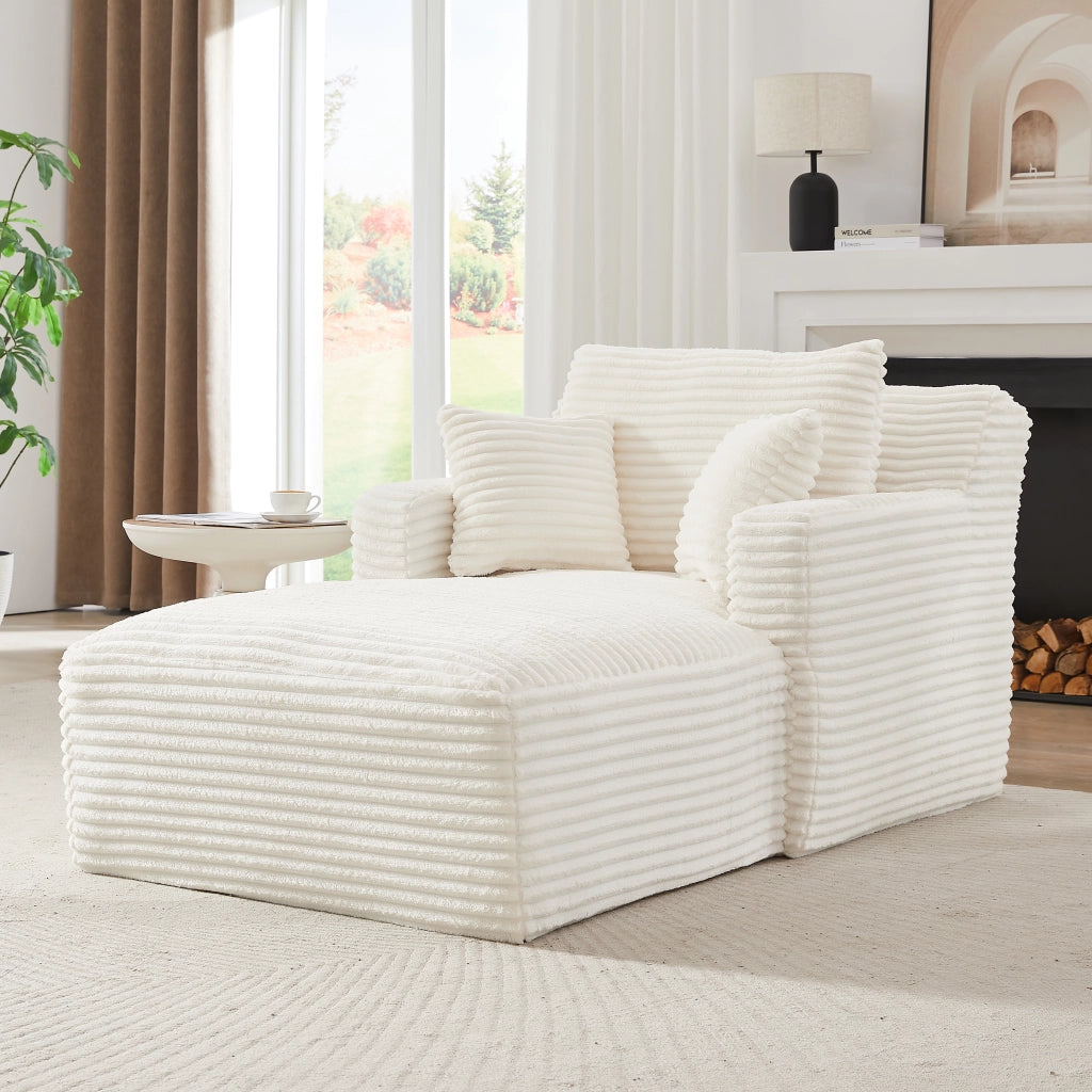 Divano Letto Chaise Longue in Tessuto ¨C MINIMAL ¨C Grigio