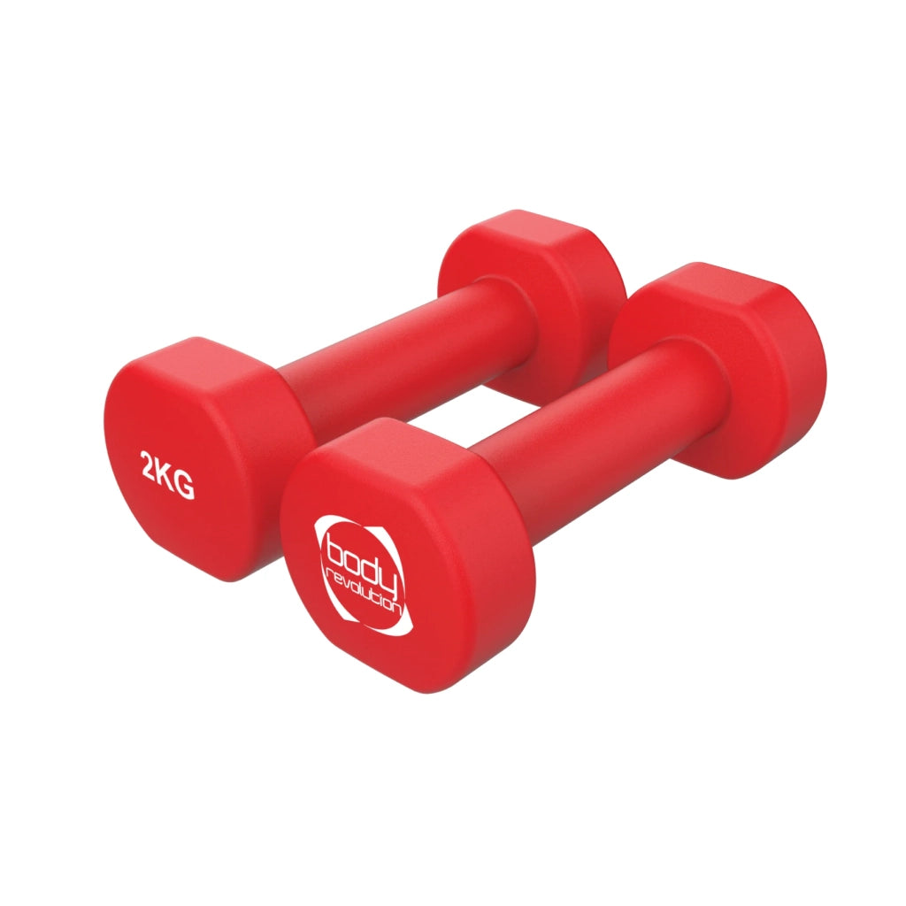 Manubri Neoprene 2 x 2kg Antiscivolo Casa Fitness