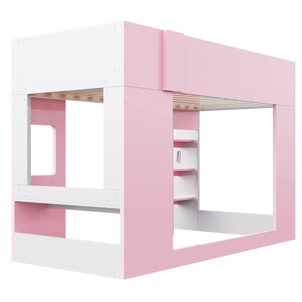 letto alto in mdf rosa 93.6 x 203.8 cm