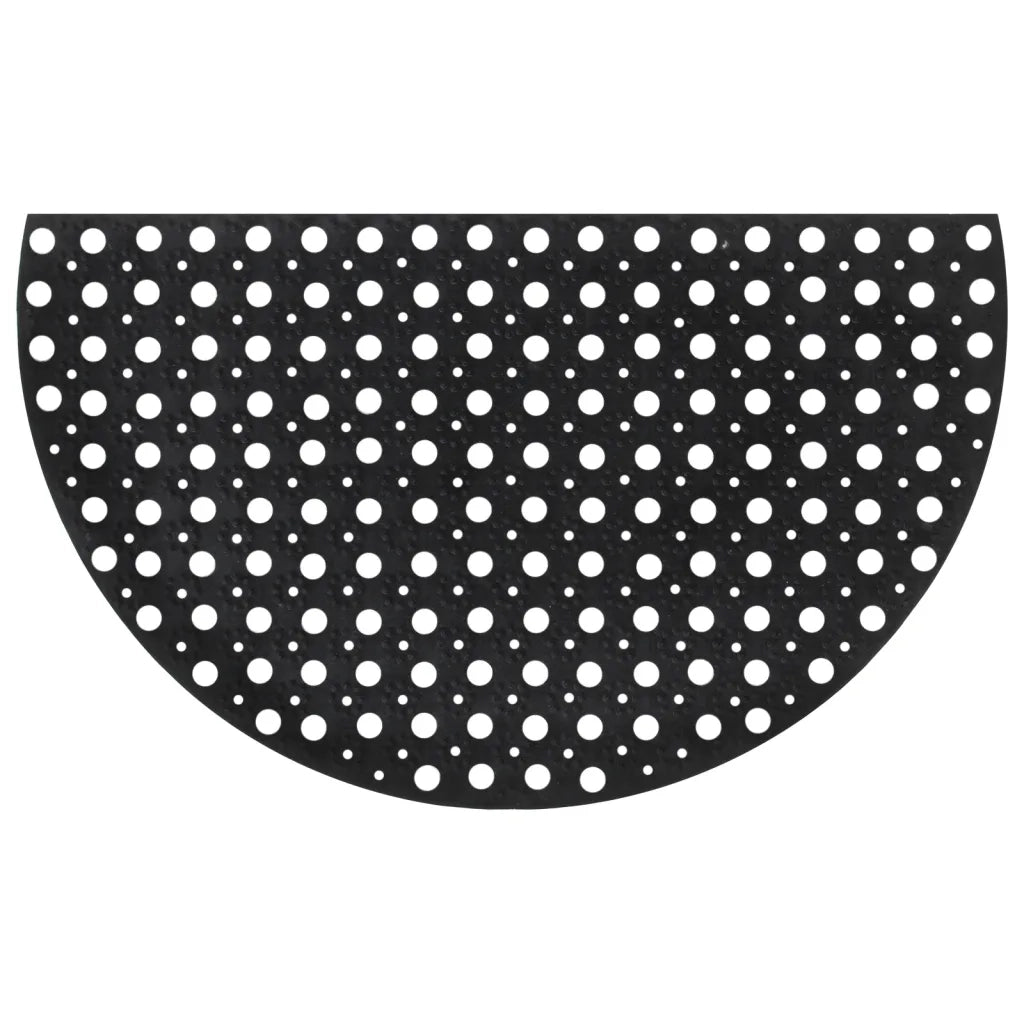 vidaXL Zerbino Mezzo Rotondo 45x75 cm in Gomma