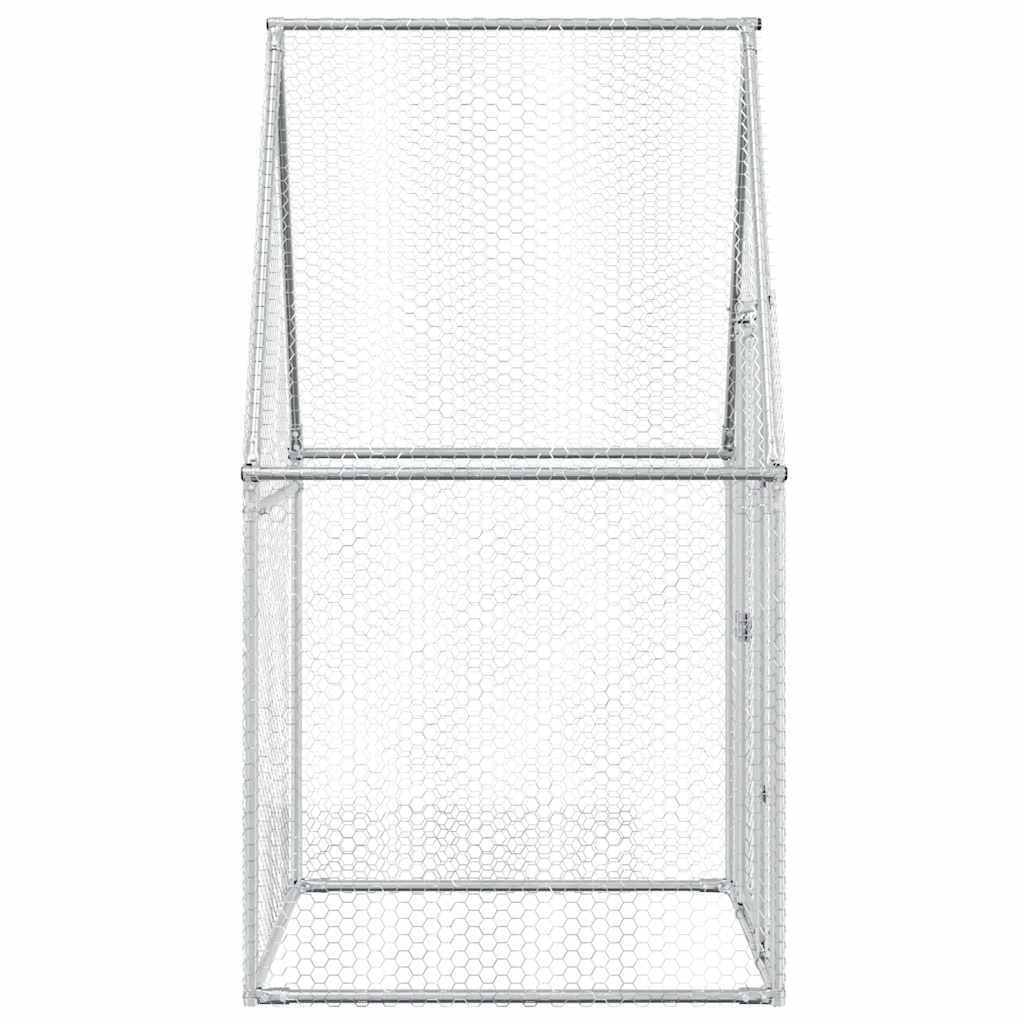Pollaio Silver 100 x 100 x 190 cm acciaio zincato Silver 02_0041664