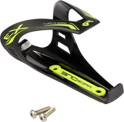 Porta acqua per bicicletta da mountain bike - quasi indeformabile e super leggero - nero neon-giallo opacato