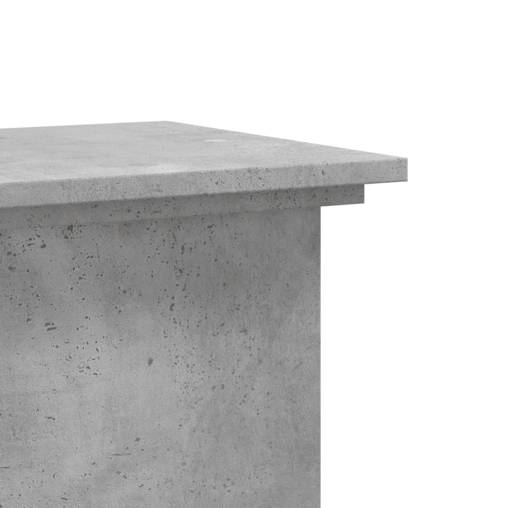Portavasi mobiletto portafiori 33 x 33 x 100 cm legno ingegnerizzato grigio 02_0045143