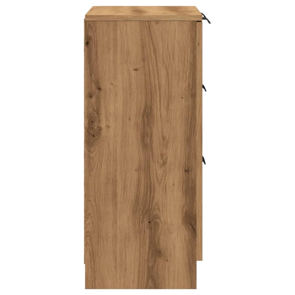Buffet credenza cassettiera armadio mobile contenitore organizer cucina soggiorno salotto fatto a mano 60 x 30 x 70 cm legno ingegnerizzato marrone 02_0030812