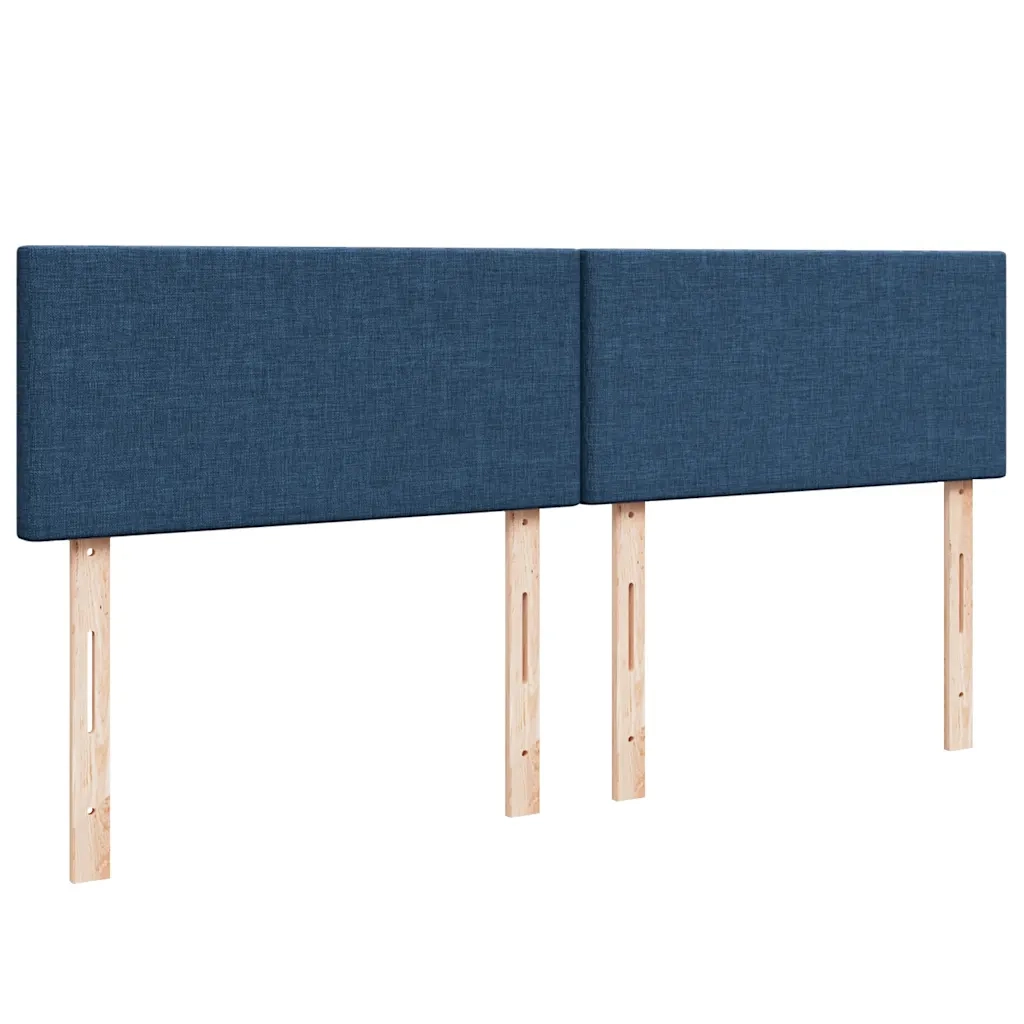 Giroletto a Molle con Materasso Blu 180x200 cm in Tessuto