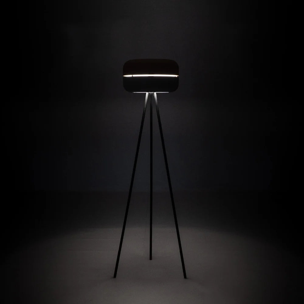 Lampada da terra Luminosa in metallo rosa e grigio | Duzzle