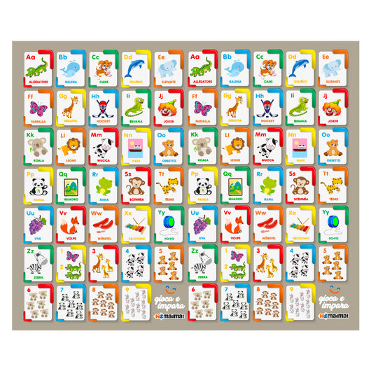 Tappeto Extramorbido per Bambini 200x150 cm Arrotolabile Doppia Grafica Multicolore