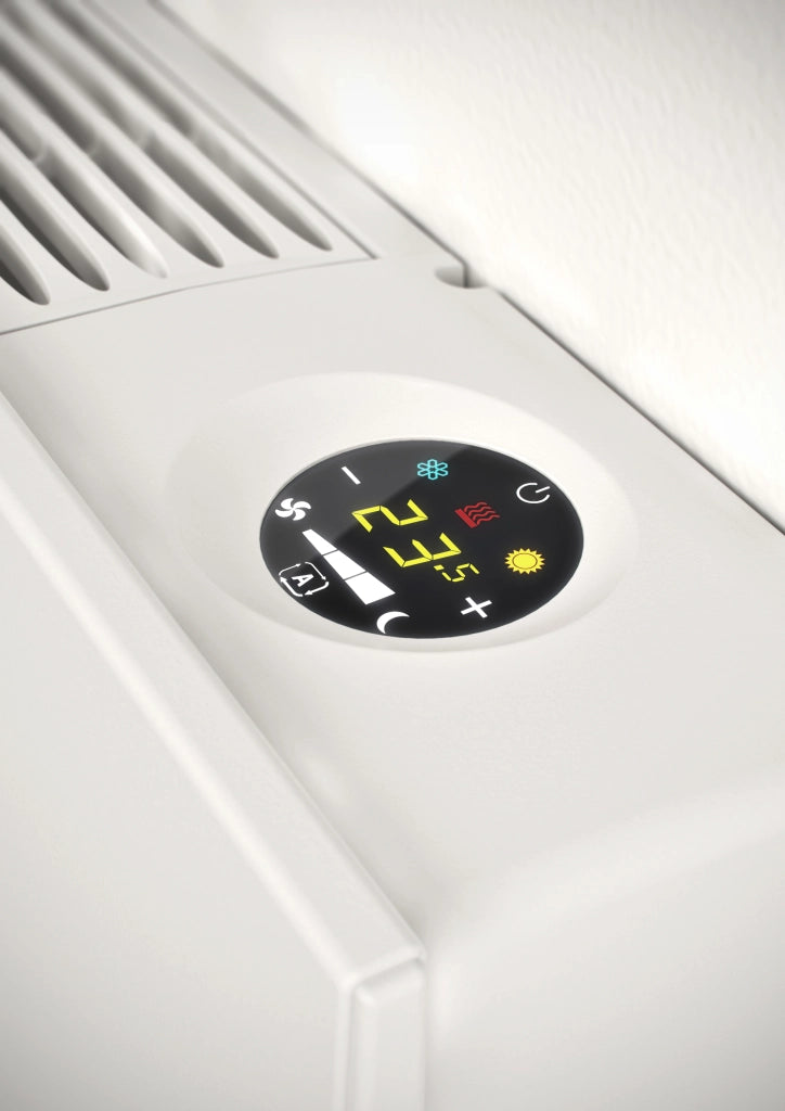 Ventilconvettore Slim Fan con Mobile Sabiana WHISPER CFF-ECM-MV-CB-T 10 con Comando Digitale Wi-Fi e BT e Motore Inverter