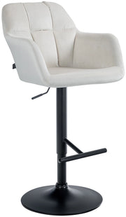 Barhocker Natoma Samt schwarz