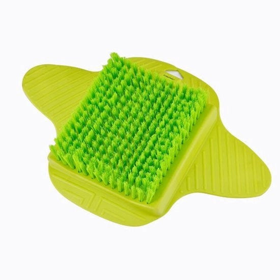Scrubborstello per piedi con morsetto, setole morbide, borstello per pediluxi, apparecchio per pulizia dei piedi ecosostenibile.