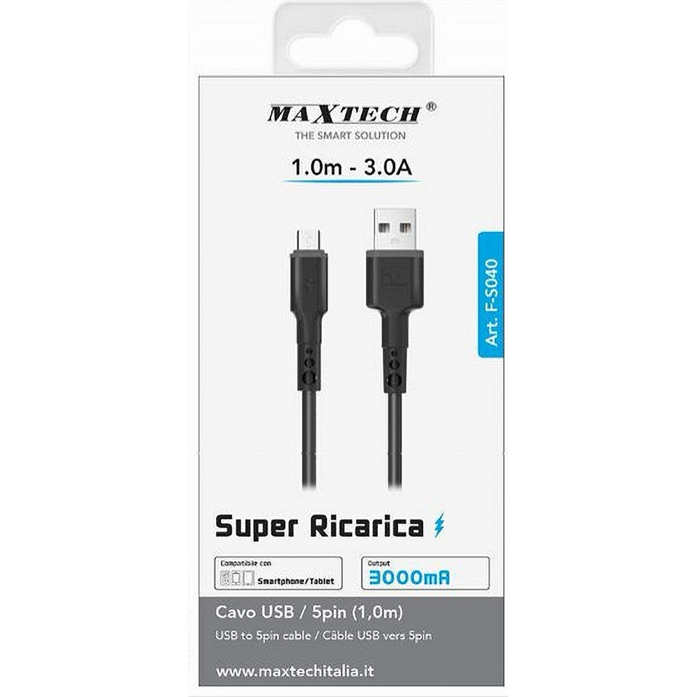 Trade Shop - Cavo Usb A Micro Usb 1mt 3 A Super Ricarica Trasferimento Dati Smartphone F-s040 -