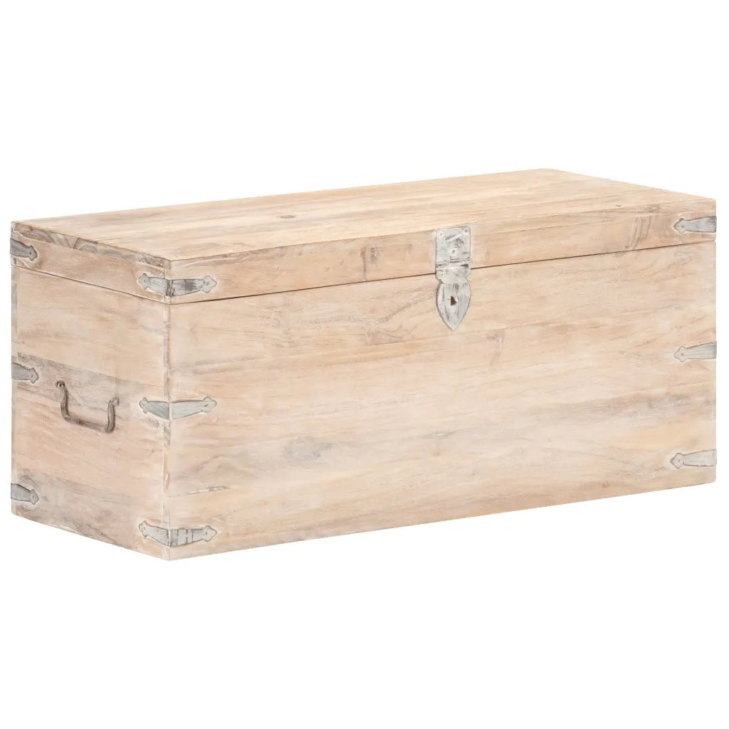 Baule 90x40x40 cm in Legno Massello di Acacia 289642
