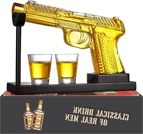 Set di regalo per uomo - caraffa con bicchieri da shot - regali di whisky per Natale - set di regali - riempimento per calze - regali divertenti per papà e nonno - regali cool