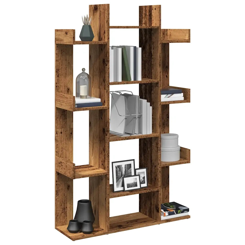 Libreria Legno Antico 86x25,5x140 cm in Legno Multistrato 856692