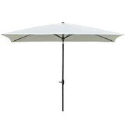 OMBRELLONE DA GIARDINO RETTANGOLARE INCLINAZIONE REGOLABILE  200 X 300 CM BEIGE