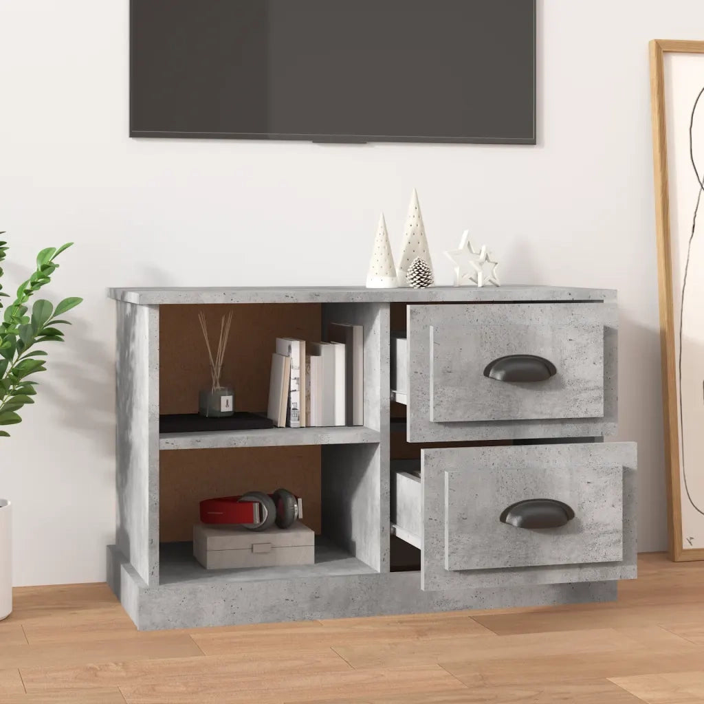 Mobile TV | Armadietto TV | Mobile Porta TV Grigio Cemento 73x35,5x47,5cm Legno Multistrato