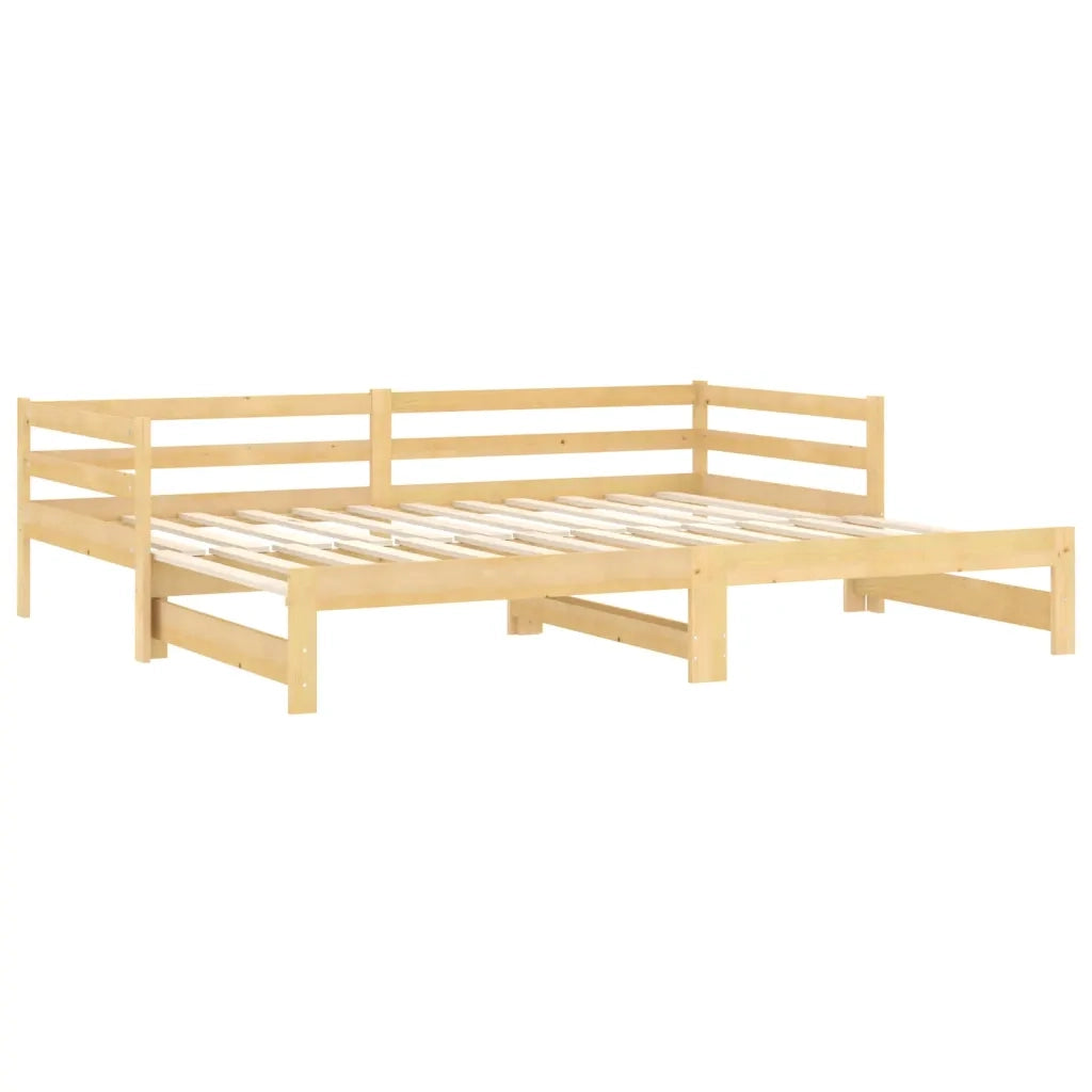 Dormeuse Estraibile 2x(90x200) cm in Legno Massello di Pino
