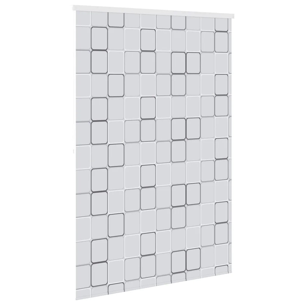 Tenda a Rullo per Doccia 140x240 cm con Motivo a Quadrati  cod mxl 9066