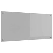 Paraschizzi da cucina moderno ed elegante 110 x 50 cm resistente al calore stile elegante vetro temperato grigio chiaro 02_0058480