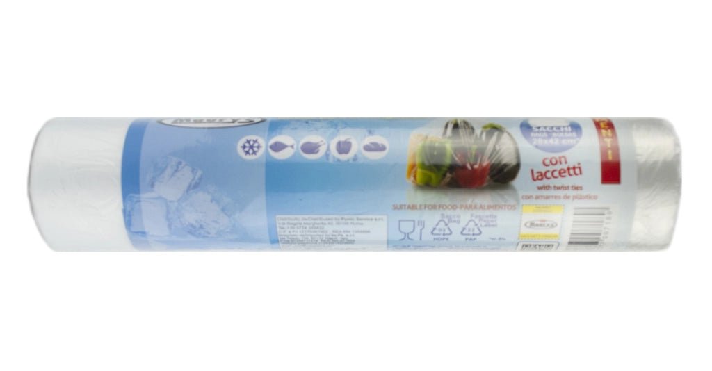 MAURY'S ROTOLO SACCHETTI ALIMENTI FRIGO FREEZER TRASPARENTI RESISTENTI 360 PZ