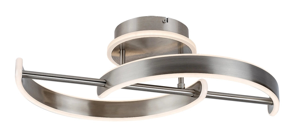 Plafoniera moderna cromo satinato LED 30W Rabalux Jarnelle