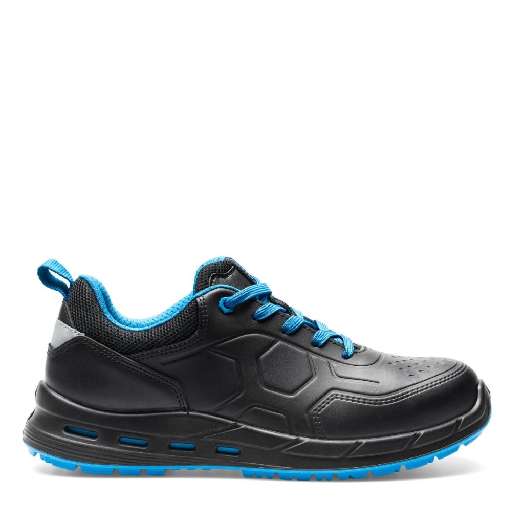 Scarpa Bassa da Lavoro S3S ESD in Pelle Colore Nero | Sottozero Modello BRITANNIA, Numero 43