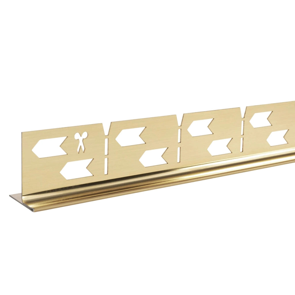 Profilo Doccia Pendenzato 140cm Brush Gold sinistra
