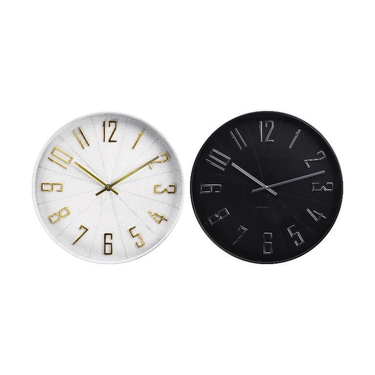 1 Pezzo Orologio da Parete in ABS con Numeri Grandi 50 cm 2 Colori