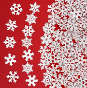 200 pezzi decorazione in legno a forma di fiocco di neve per DIY decorazioni di Natale per artigianato