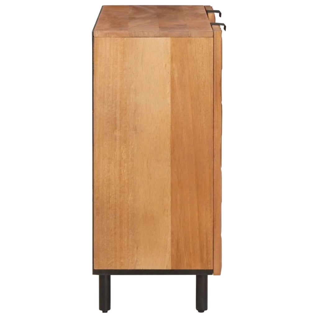 Credenza con porta Finitura Marrone Acacia 90 x 33 x 75 cm 4017928