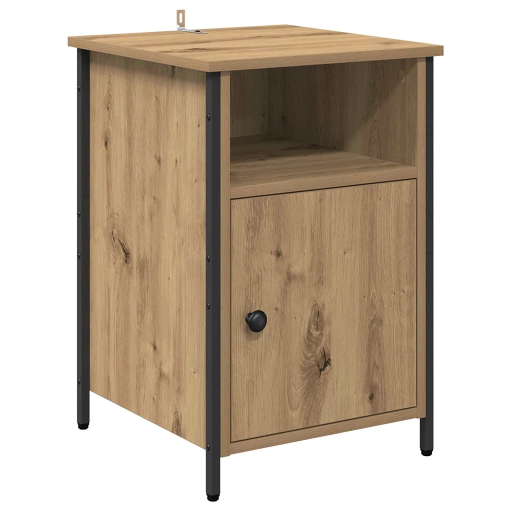 Armadio da Notte 2 pcs Rovere artigianale 40 x 42 x 60 cm