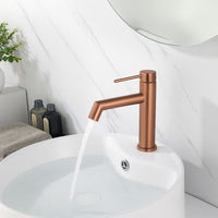 Rubinetto Da Lavabo Rea Foss Brush Copper Low