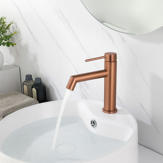 Rubinetto Da Lavabo Rea Foss Brush Copper Low